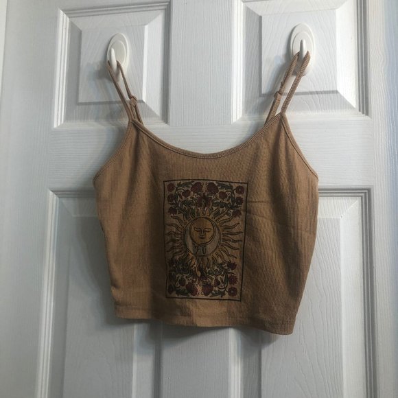 Brown Crop Top - Picture 1 of 2